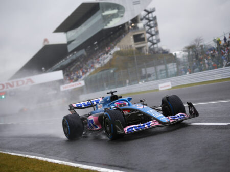 Japanin F1-harjoitukset ajettiin sadesäässä