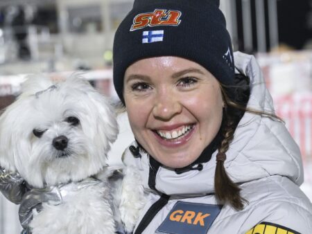 Kerttu Niskanen yhdistelmäkisan viides – sai vapaan lenkillä pienen hajujäljen jopa mitalista