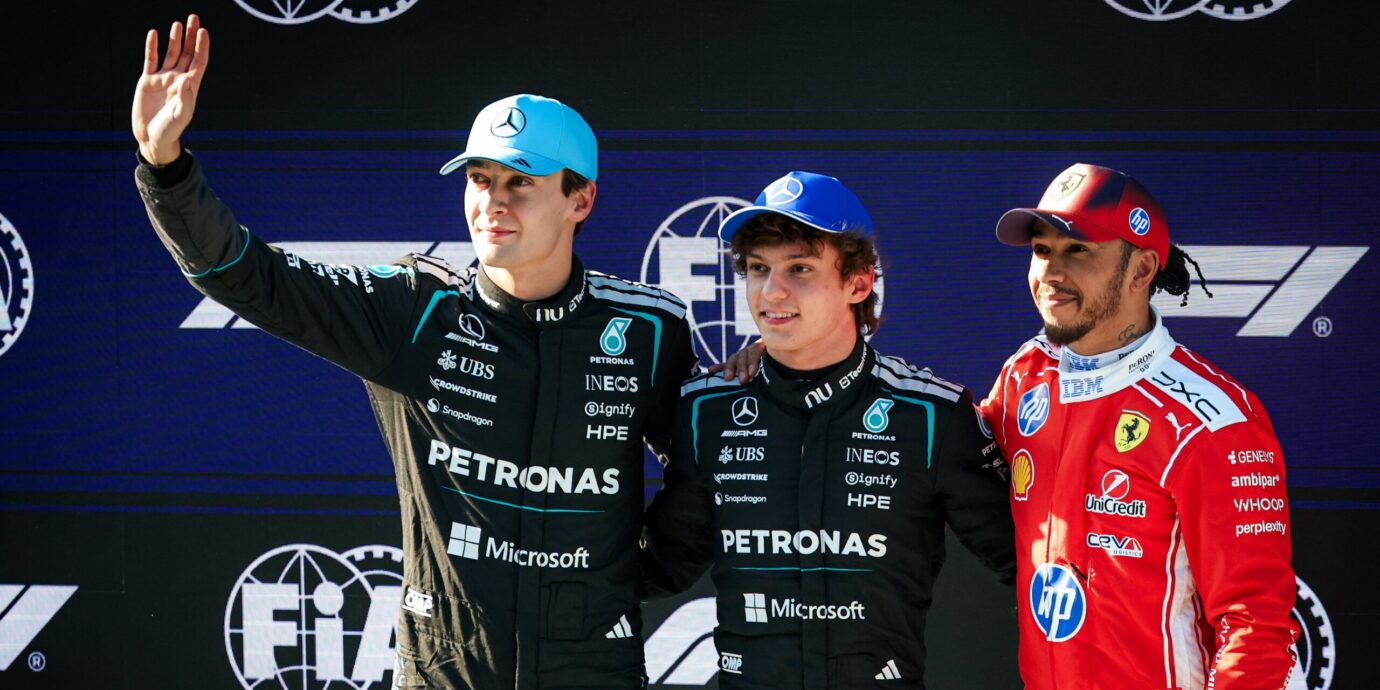 Kimi Antonelli juhli Kiinassa uusien sääntöjen iskiessä myrskyn lailla lähtöruutuun