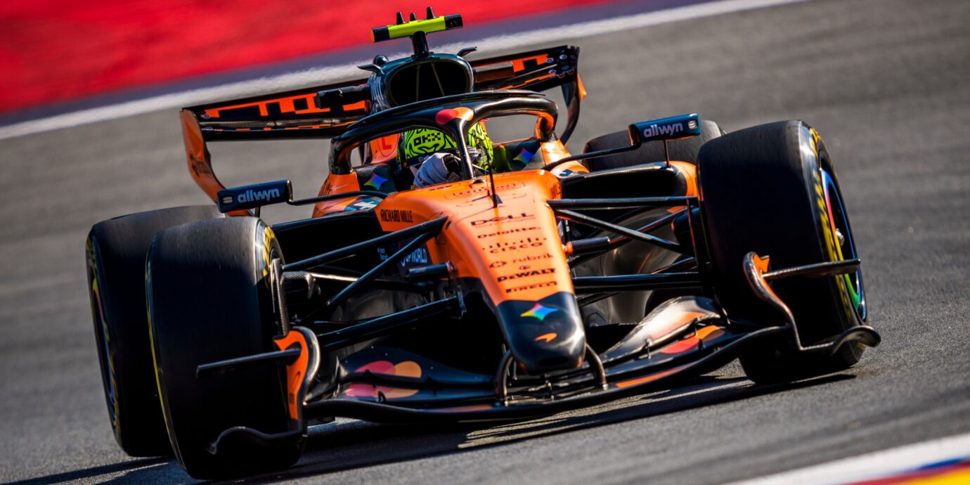 Lando Norris sai alkukaudella kyntäneen McLarenin viimeinkin lentoon Unkarissa