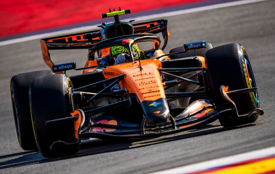 Lando Norris sai alkukaudella kyntäneen McLarenin viimeinkin lentoon Unkarissa